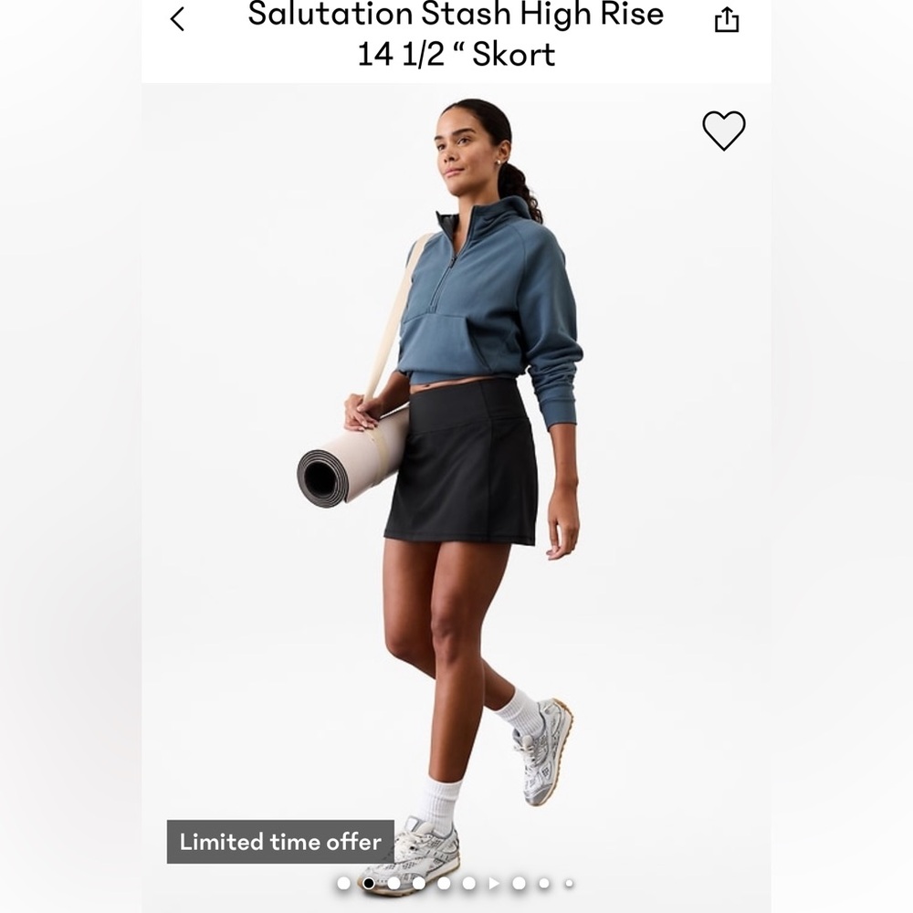 Athleta salutation stash high rise skort